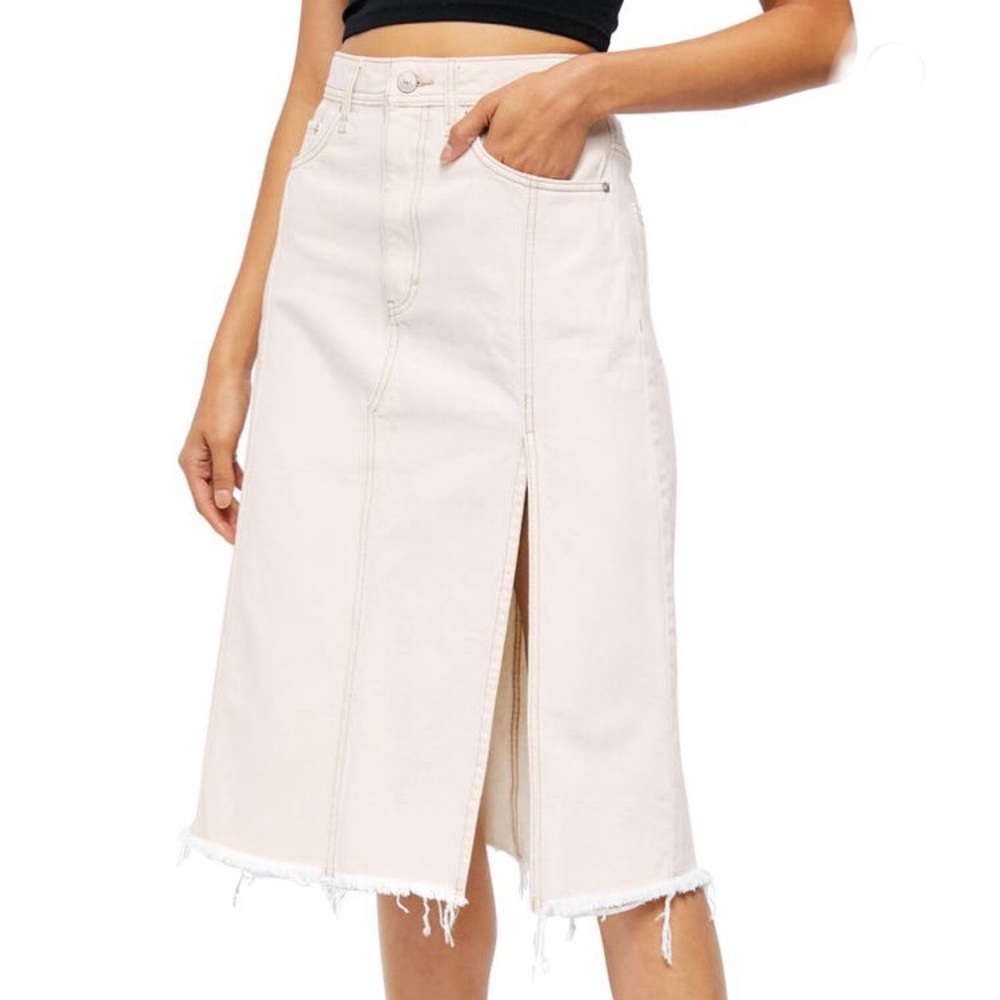 Free People
Mambo Slit Denim Midi Skirt